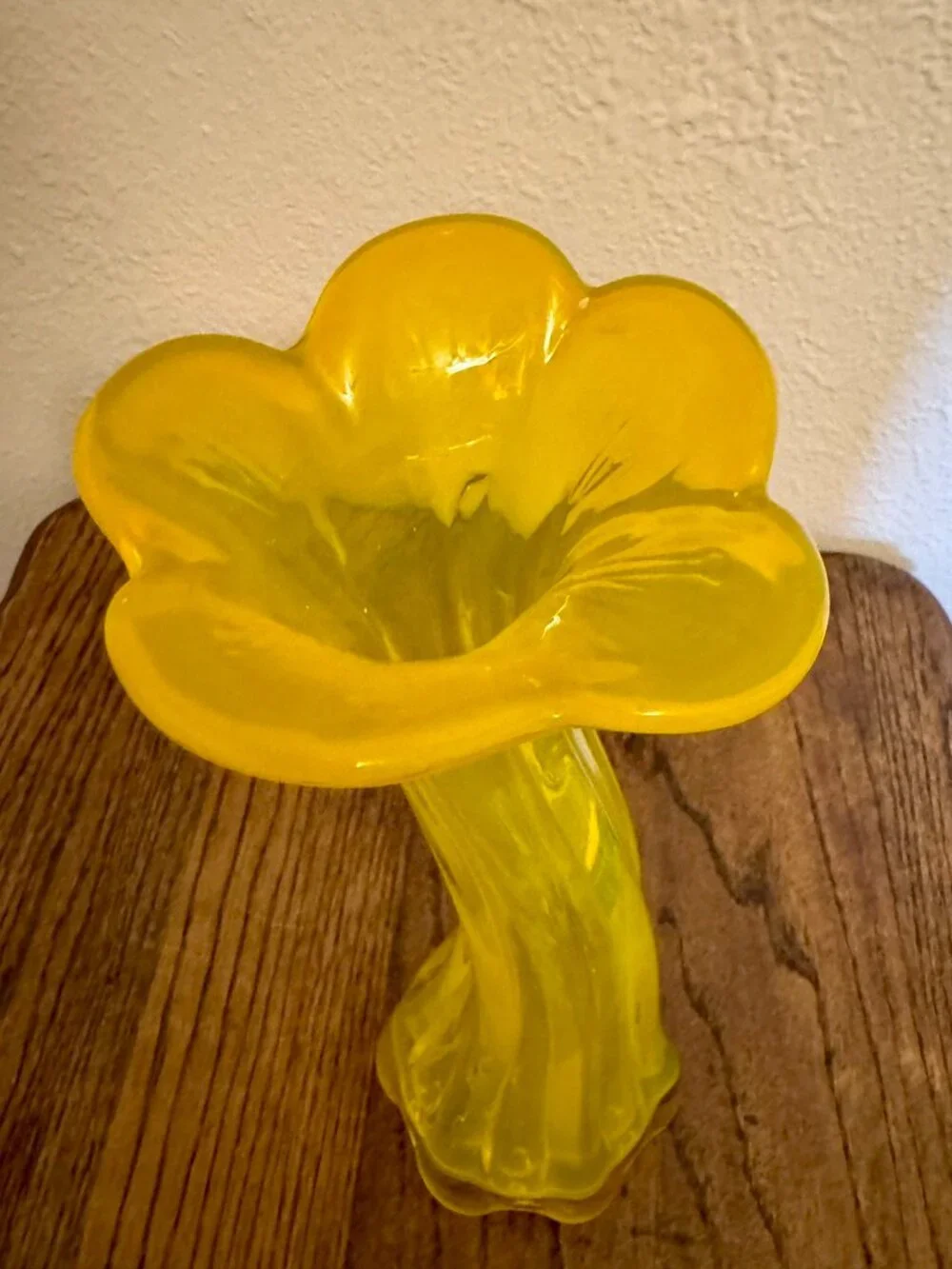Vintage Yellow Flower Vase Margie's Garden MCM